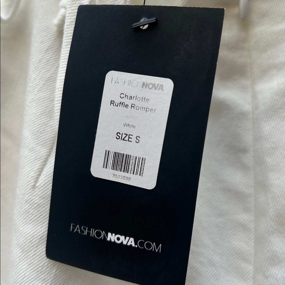Fashion Nova Charlotte White Ruffle Romper - Picture 5 of 5